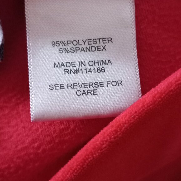 JUICY COUTURE cherry red velour leggings - Picture 9 of 10